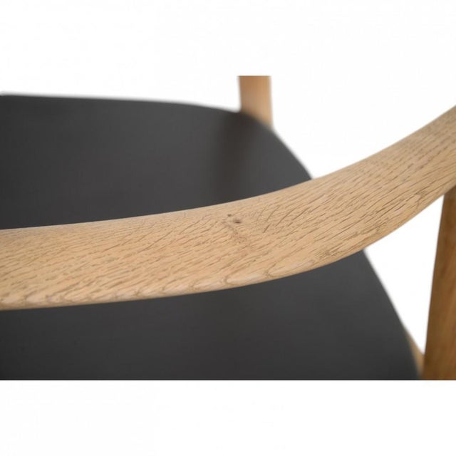 JH503 The Chair in Oak and Black Leather by Hans Wegner, 1960s For Sale - Image 18 of 18