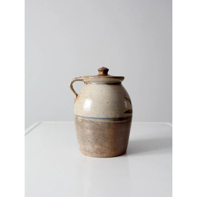 Vintage Studio Pottery Jug Vase For Sale - Image 4 of 13