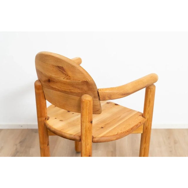 Wooden Dining Chair with Armrests by Rainer Daumiller, 1970s For Sale - Image 6 of 7