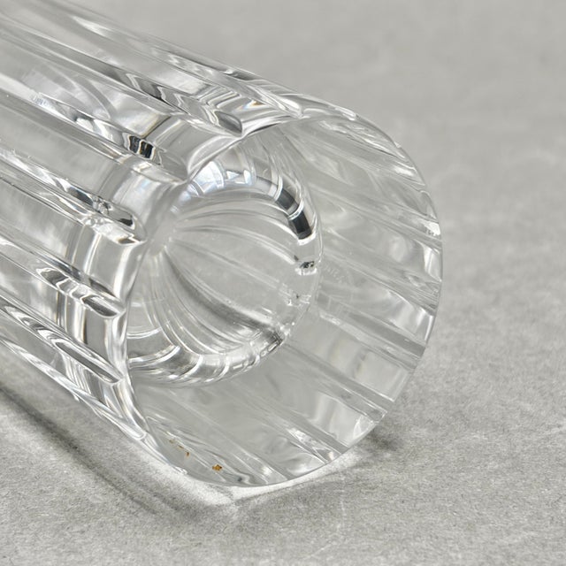 Transparent Vintage Baccarat “Harmonie” French Clear Crystal Bud Vase For Sale - Image 8 of 9