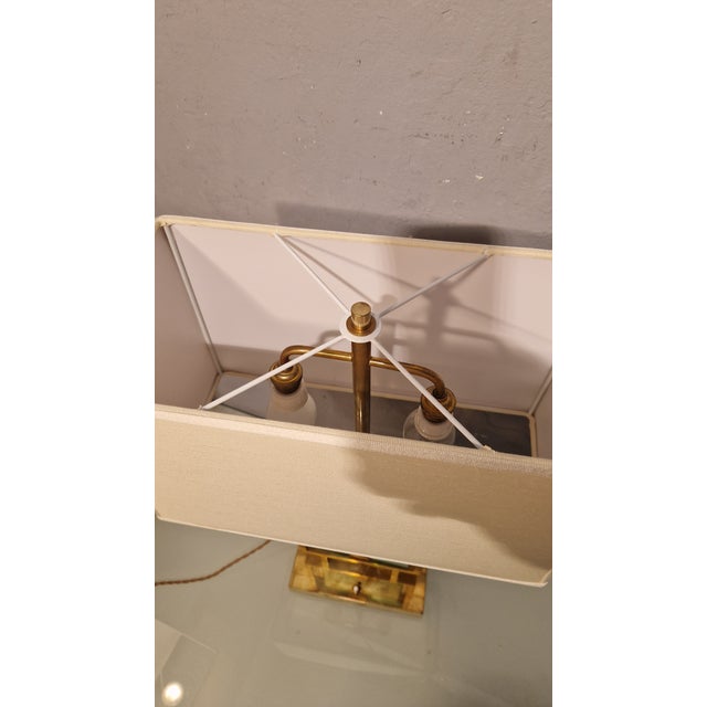 Table Lamp in Brass and Glass from Fedele Papagni, 1990s For Sale - Image 14 of 16