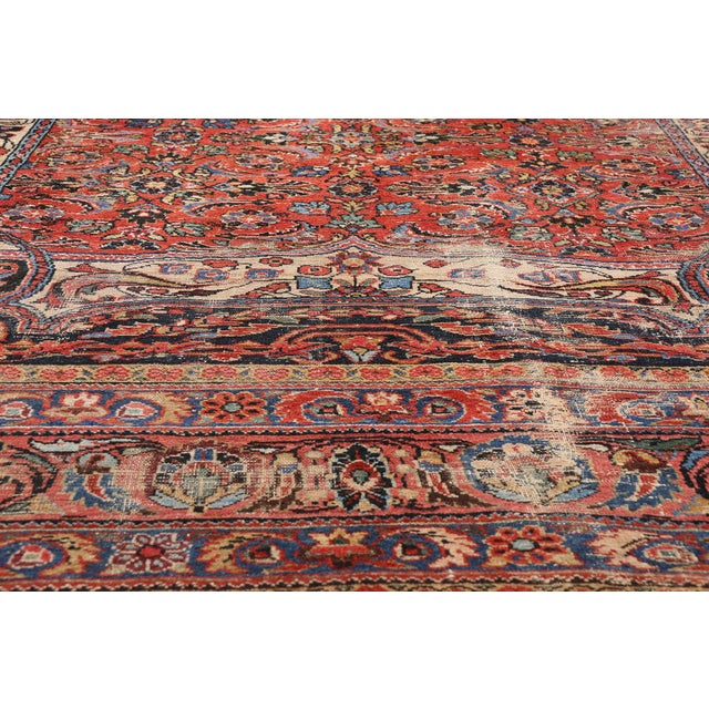 Late 19th Century Late 19th Century Persian Lilihan Rug, 08'08 X 11'00 For Sale - Image 5 of 10