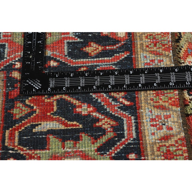 Antique Persian Heriz Rug - 08'00 X 09'09 For Sale In Dallas - Image 6 of 9