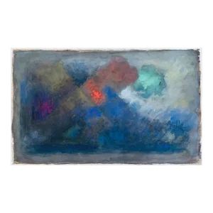 Moses Bagel Bahelfer Polish French Original Bauhaus Painting, 1988