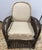 Heywood Wakefield Stick Wicker Rattan Lounge Chair and Ottoman For Sale In New York - Image 6 of 11