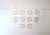 Transparent Midcentury Modern Champagne, Cocktail, or Dessert Coupes, Bubble Base, Set of 10 For Sale - Image 8 of 8