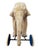 An exceptionally attractive and large wheeled animal, presumably by Steiff, in the shape of an elephant, made in Germany...
