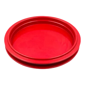 Gianfranco Frattini, Red Centerpiece / Tray, Progetti Italy, 1970s