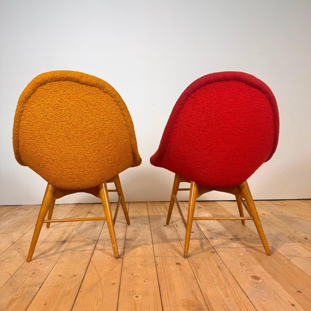 Vintage Upholstered Side Chairs, Set of 2 For Sale - Image 3 of 7