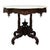 Traditional Renaissance Revival Carved Walnut & Marble Turtle Top Table C1890 For Sale - Image 3 of 14