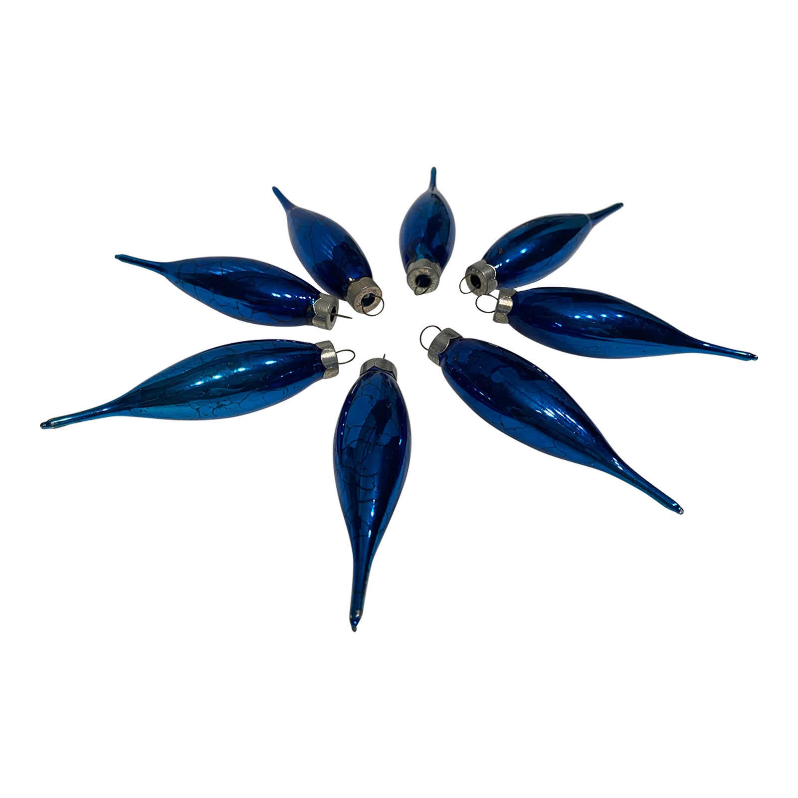 1960’s Mercury Glass Ornaments Set of 8 Chairish