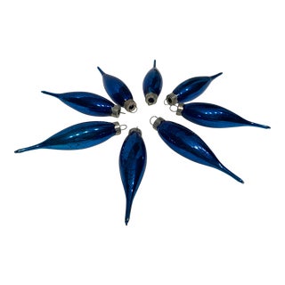 1960’s Mercury Glass Ornaments- Set of 8 For Sale