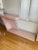 Mid-Century Modern 1980 Custom Baby Pink Laminate Entry Table For Sale - Image 3 of 11