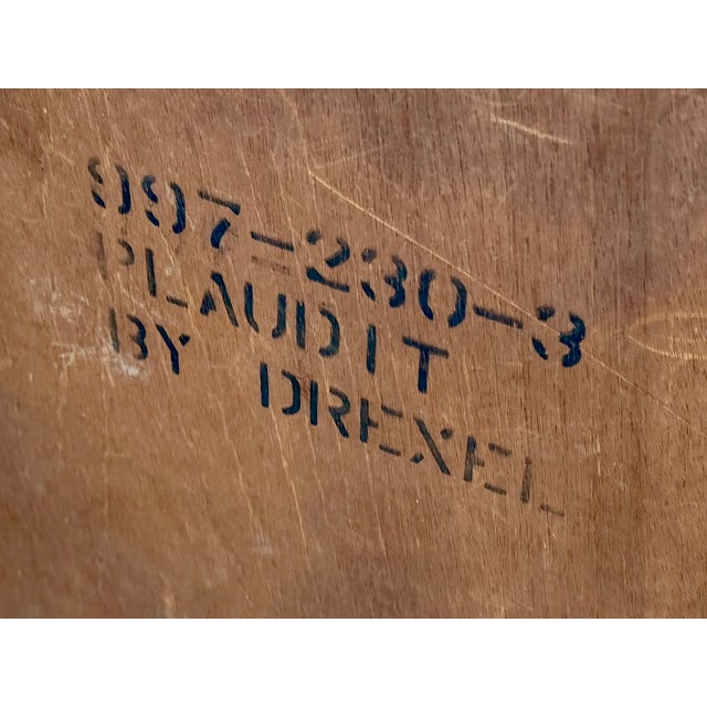 Vintage Drexel Heritage Plaudit Collection Adjustable Lift-Top Table | Mid-Century Modern Hi-Low Cocktail Dining For Sale - Image 12 of 16