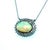 Natural Opal Diamond Pendant Necklace 14k Gold 5.81 TCW Certified For Sale - Image 4 of 7