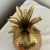 English Vintage Large Brass Pineapple Jar For Sale - Image 3 of 5