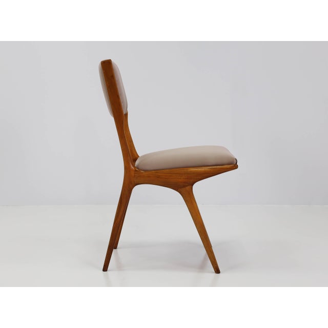 Mid-Century Modern Dining Chairs by Carlo De Carli for Cassina, Italy, 1954, Set of 4 For Sale - Image 3 of 17