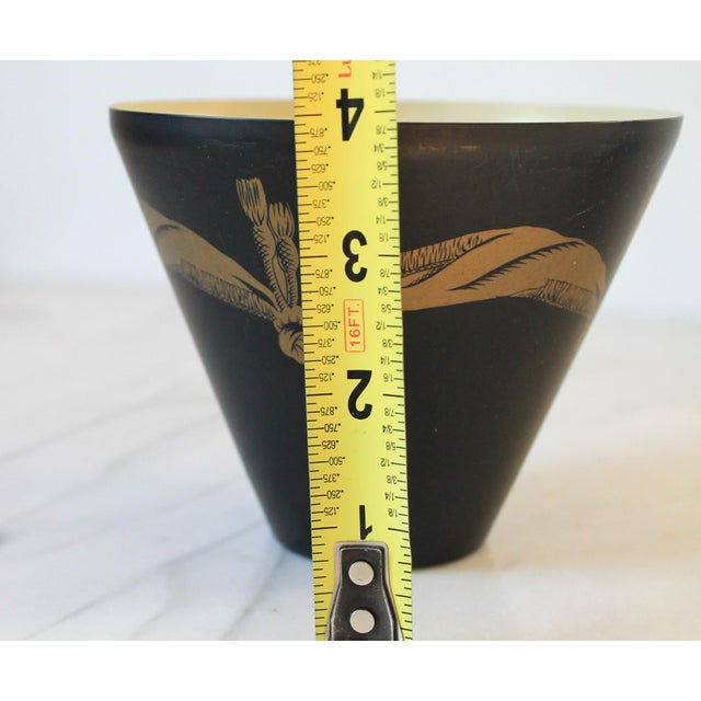 Pair of Vintage Tapered Cone-Shaped Toleware Metal Lamp Shades For Sale - Image 13 of 13