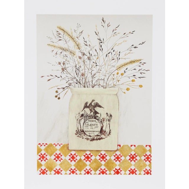 Folk Art Peace & Plenty, Mary Faulconer For Sale - Image 3 of 3