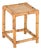 Square Side Table in Wicker and Rattan from Vivai Del Sud, Italy, 1970s For Sale
