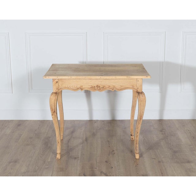 Tan Louis XV Style Writing Table in Natural Oak, 19th Century For Sale - Image 8 of 9
