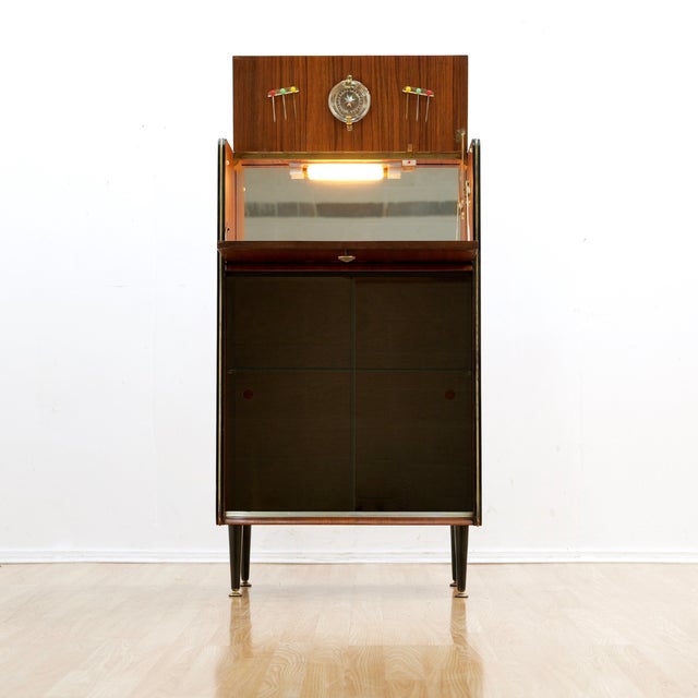 1960s C10 - Vintage 1960s English Liquor Cabinet For Sale - Image 5 of 11