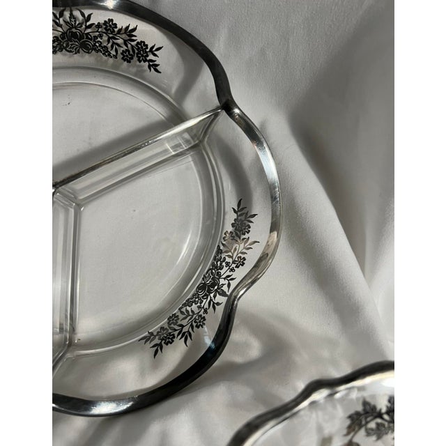 Vintage Silver City Glass Serving Pieces - Set of 3 For Sale - Image 9 of 11