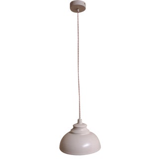 Vintage Belgian Ceiling Lamp in Pink Painted Sheet Metal by Lucide For Sale