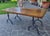 17th Century Coffee Table with Walnut Top and Forged Iron Base, 1670 For Sale - Image 5 of 11