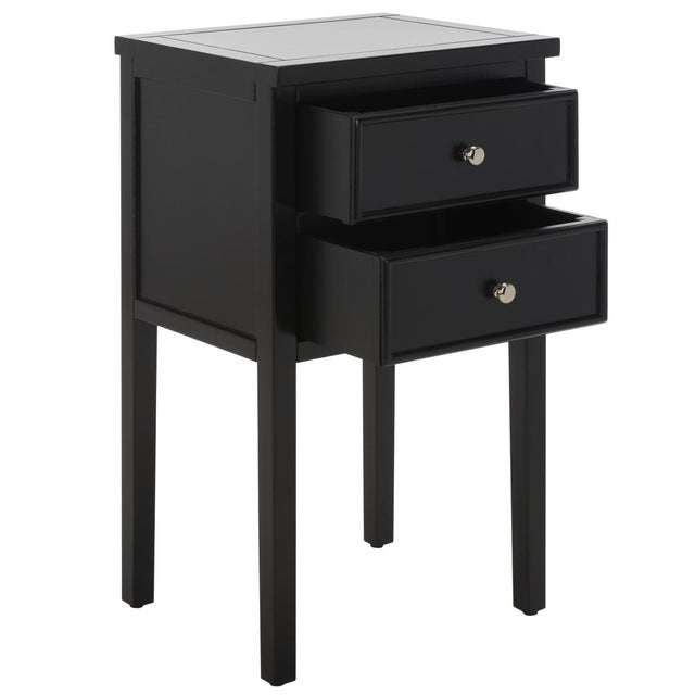 Black Toby Accent Table with Storage Drawer in Black For Sale - Image 8 of 10
