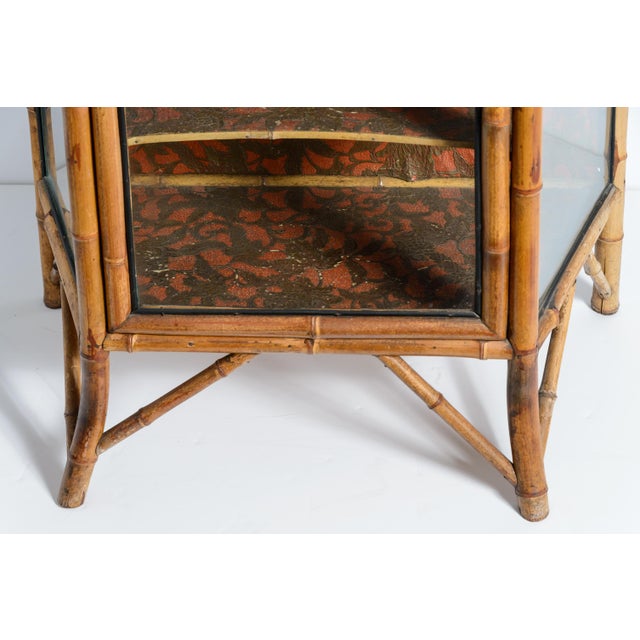 Bamboo & Glass Cabinet, Aesthetic Mouvement 1880-1900 For Sale - Image 10 of 15