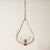 Metal Murano Glass and Brass Flower Pendant Light from Barovier, Italy, 1940s For Sale - Image 7 of 13
