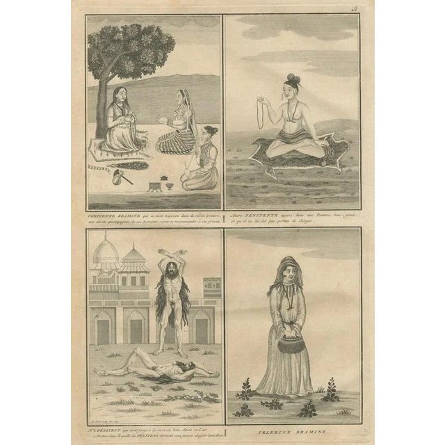 Paper Indian Brahmin Penitents and Pilgrim, 1734, Paper For Sale - Image 7 of 10