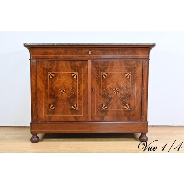 Brown Burl Mahogany Buffet, Early 19th Century For Sale - Image 8 of 18