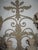 Vintage French Ornate Fleur-De-Lis Style Metal Eight Arm Candle Wall Sconce For Sale - Image 4 of 5