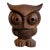 Vintage Mid-Century Japanese Hand-Cast Iron Owl Oversized Candle Lantern/Incense Burner For Sale