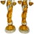 Monumental 24" Italian Baroque Style Silvered & Parcel-Gilt Cherub Candleholders - A Pair For Sale - Image 9 of 10