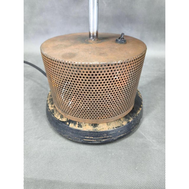 Industrial Table Lamp in Aluminium and Metal, Former Czechoslovakia, 1940s For Sale - Image 10 of 15