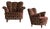 Swedish Modern Lounge Chairs, 1940s, Set of 2 For Sale