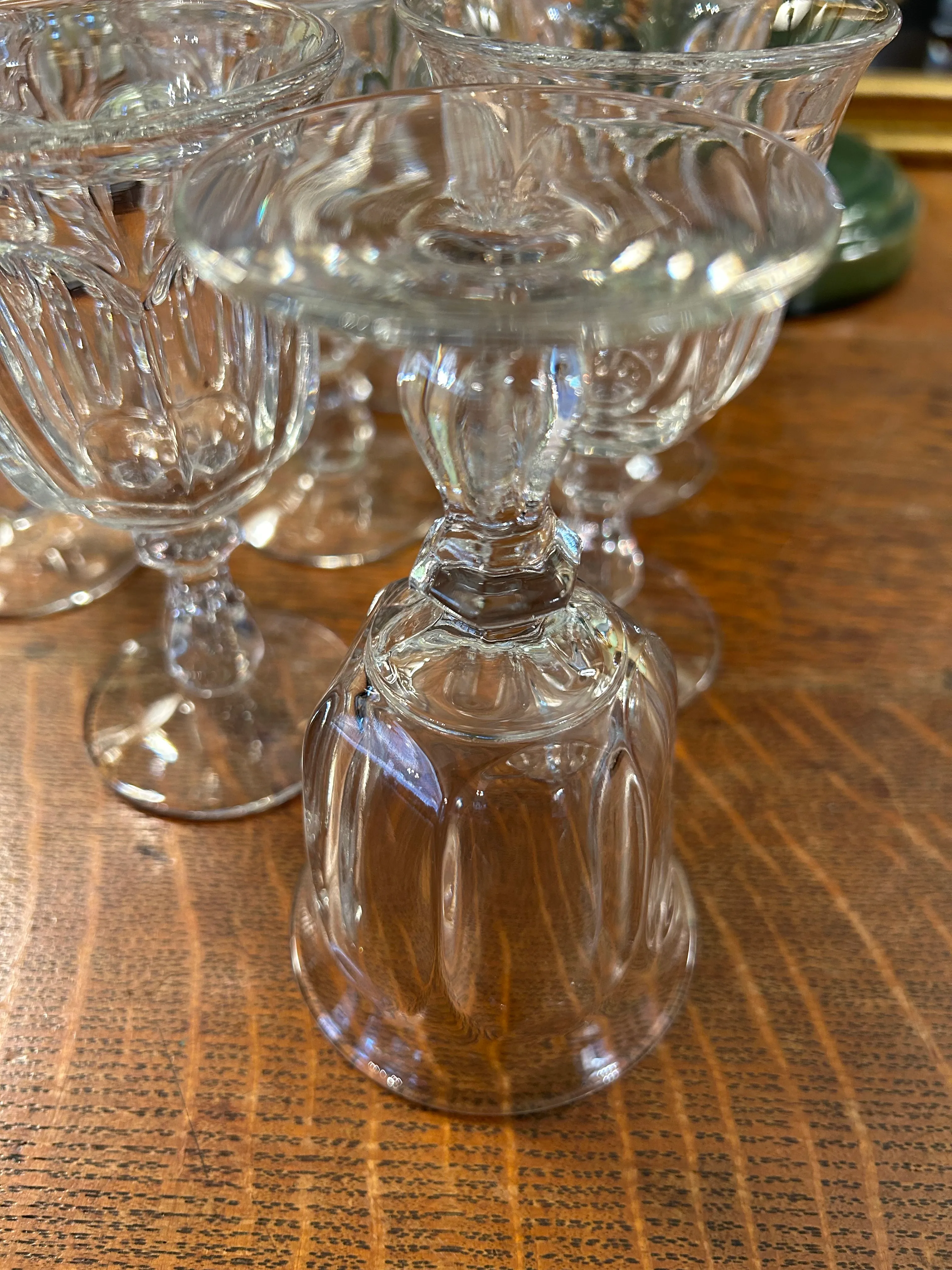 Vintage Imperial Glass “Old Williamsburg Clear” Wine Glasses - a