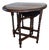 Antique English Table Drop Leaf Gateleg Barley Twist Oak Medium End Table Oval For Sale