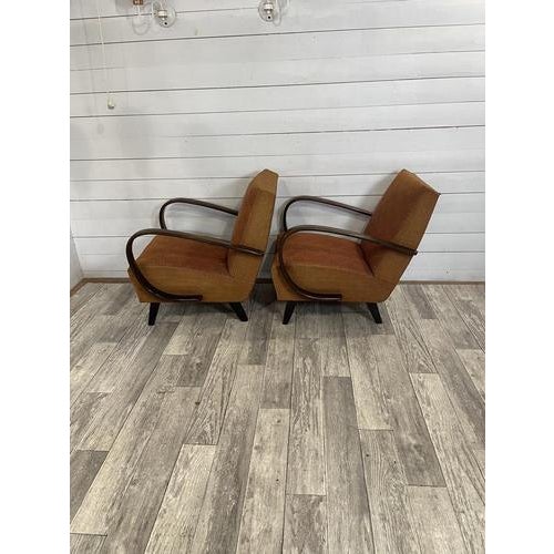 Original Relax Chairs by Halabala, Set of 2 For Sale - Image 3 of 7