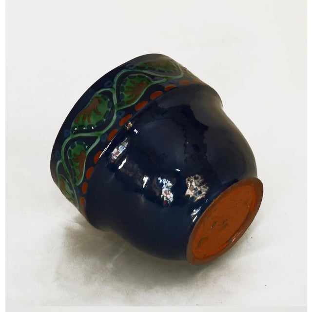 Art Nouveau Cachepot by Alfred Kusche for Karlsruher Majolika For Sale - Image 3 of 7
