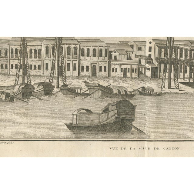 Pierre Sonnerat, View of the City of Canton with Foreign Factories, 1806, Paper For Sale - Image 3 of 10