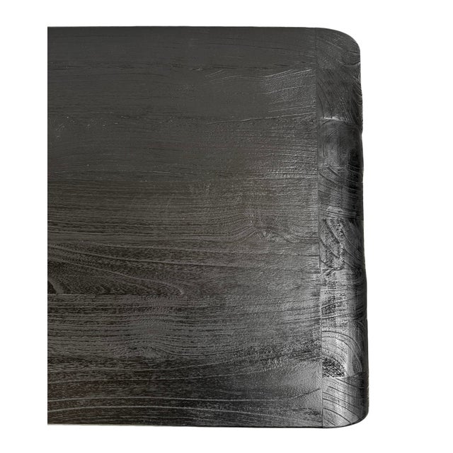Black Rounded Shelf Coffee Table For Sale - Image 11 of 11