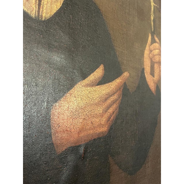 Italian 19th Century Portrait of Padre Andrea Villani For Sale - Image 3 of 4