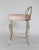 1970s Vintage Pale Pink & Brass Vanity Seat / Stool / Chair For Sale - Image 5 of 16