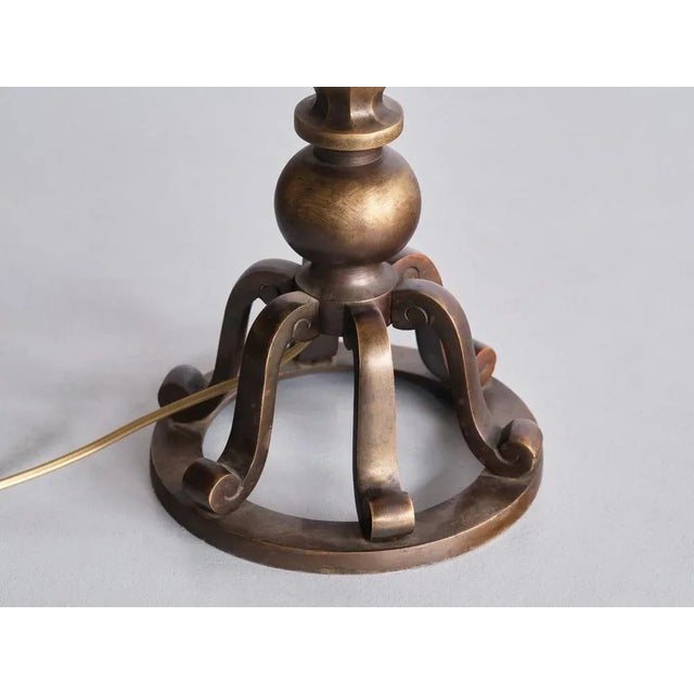 1930s Swedish Brass Table Lamp by C.G. Hallberg, 1930s For Sale - Image 5 of 10