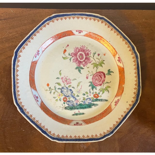 Antique 18th Century Chinese Export Porcelain Octagonal Plates ...