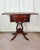 Traditional Early 20th Century Duncan Phyfe Revival Lyre Pedestal Mahogany Pembroke Side Table For Sale - Image 3 of 12